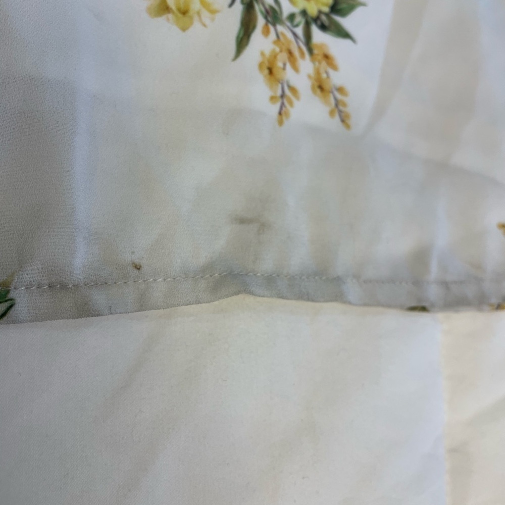 Show Me Your MuMu size Medium White Floral Dress With two Front Slits - Picture 12 of 16